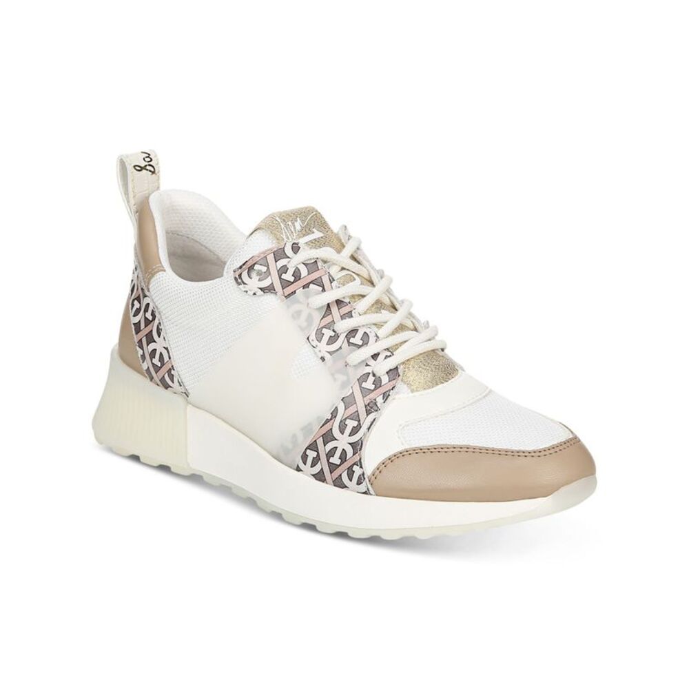 NWT SAM EDELMAN Womens Beige Darsie Round Toe Athletic Running Shoes 7 M